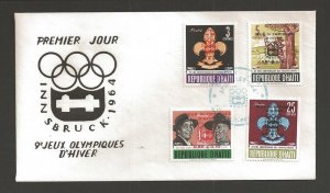 1964 Haiti Olympics ovpt Boy Scouts FDC