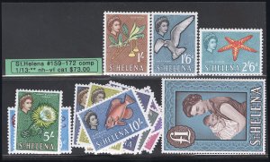 St. Helena Stamps # 159-172 MNH VF Scott Value $73.00