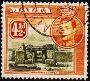 Malta.1938 4 1/2d S.G.224 Fine Used