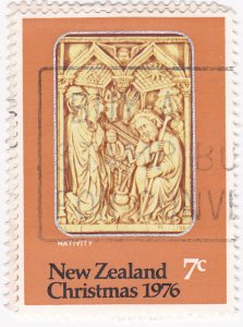 New Zealand 1976 - Christmas Nativity 7c used