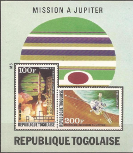 STAMP STATION PERTH Togo #C228a YTBF79 MNH S/S CV$9 Pioneer Mission to Jupiter/R