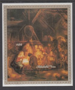 Aitutaki 428 Christmas Souvenir Sheet MNH VF