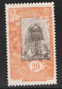 Somali Coast Scott 89 MH*  stamp expect similar centering