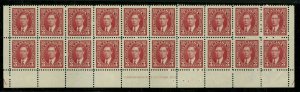 #233 EXPERIMENTAL Plate Block #13 LOWER of 20 VF MNH Cat$340 Canada mint