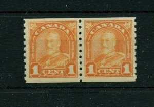 #178 Arch issue coil pair  VF MNH ---  $80 Canada mint 