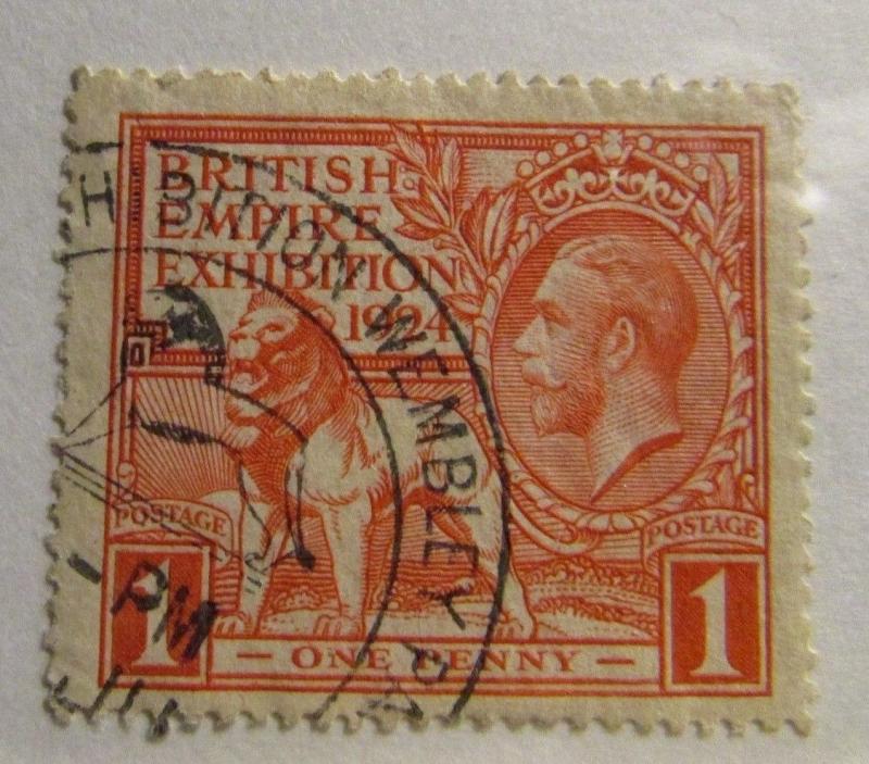 GREAT BRITAIN Scott #185 Θ used British Empire Expo. fine + 102 card 