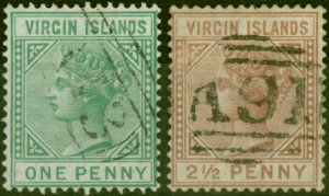 Virgin Islands 1879-80 Set of 2 SG24-25 Fine Used