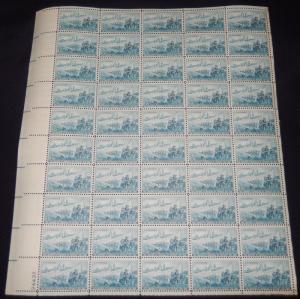 1000 3c Landing of Cadillac, Full Sheet, F/VF OG NH ..MORE.. sheet1000