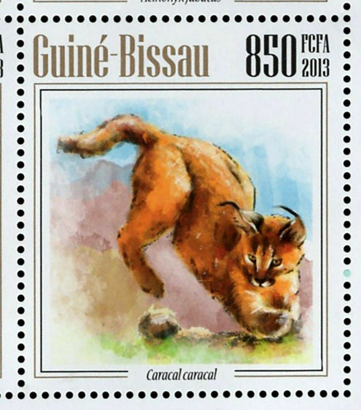 Wild Cats Stamp Leptailurus Serval Panthera Leo S/S MNH #6813-6816 