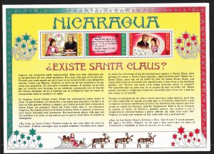 Nicaragua C848a Christmas Souvenir Sheet MNH VF