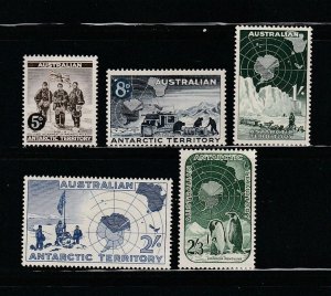 Australian Antarctic Territory L1-L5 Set MH Various