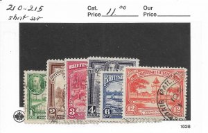 British Guiana: Sc # 210-215, used (short set) (50858)