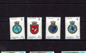 Gibraltar: 1984, Naval Crests (3rd Issue) MNH set