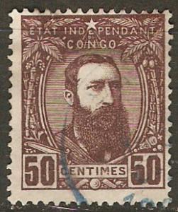 Belgian Congo 9 Used F/VF 1887 SCV $30.00