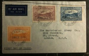 1939 Kavieng New Guinea First Day Cover FDC To London England Sg#212 14 16