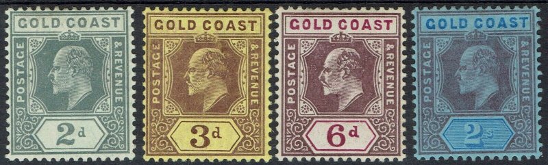 GOLD COAST 1907 KEVII RANGE TO 2/-