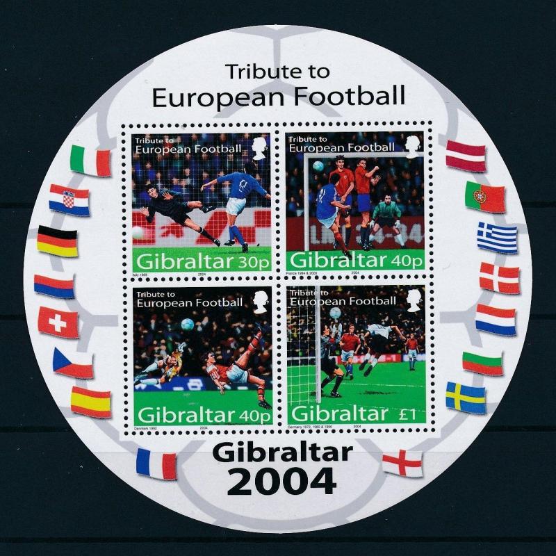 [25046] Gibraltar 2004 Soccer Football European Championship Portugal MNH