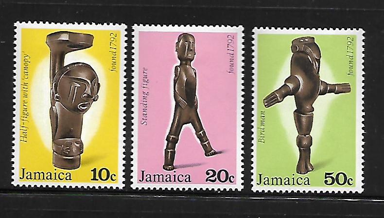 JAMAICA, 439-441, MINT HINGED HINGE REMNANT, ARTIFACTS