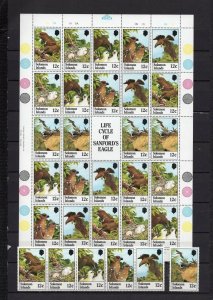 SOLOMON ISLANDS 1982 BIRDS SET OF 6 STAMPS & SHEET OF 24 STAMPS MNH