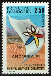 Andorra French #401  MNH - Games of Small European Countries (1991)