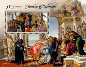 GUINEA BISSAU - 2025 - Sandro Botticelli - Perf Souv Sheet - Mint Never Hinged