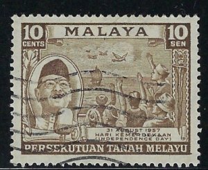 Malaya 84 Used 1957 issue (fe8089)