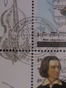 ​KOREA-1987-SC# 2623-FAMOUS COMPOSERS,DEATH ANNIVERSARY-CTO- SHEET-VF-LAST ONE