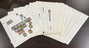 GUADELOUPE Used Stamp Collection of 159 stamps on 12 pages  F to VF CV $453