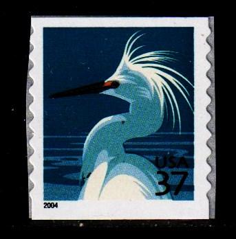 #3829A Snowy Egret Coil  - MNH