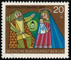 GERMANY BERLIN 1972 CHRISTMAS STAMP MINT (NH) SG B428 P.14 SUPERB