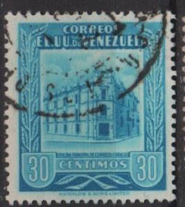 Venezuela 1953- Scott 656 used - 30c, Post office Caracas