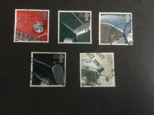 GB 1996. Classic Sports Cars. Set of 5 used stamps .