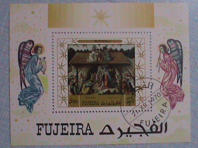 1970 FUJEIRA: CHRISTMAS SOUVENIR SHEET NH