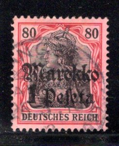 German Offices in Morocco #53, used, Tanger cancel