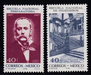 Mexico # 988-989, Engineering School,  Mint NH, 