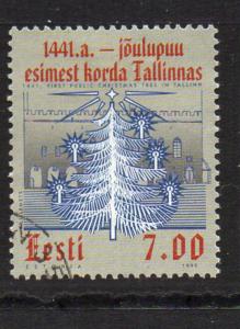 Estonia Sc 384 1999 Christmas Tree stamp used