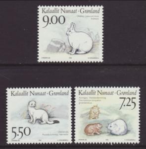 Greenland 270-272 Animals MNH VF