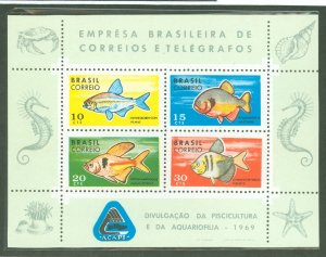 Brazil #1130 Mint (NH) Souvenir Sheet