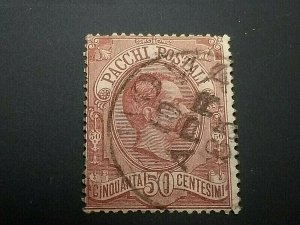 KAPPYSSTAMPS ITALY #Q3 1884 PARCEL POST ISSUE USED NICE CANCEL GS1005