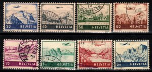 Switzerland #C27-34 F-VF Used CV $17.25 (X297)