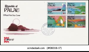 PALAU - 1987 CAPEX '87 - 4V - FDC