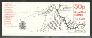 FB73 1995 Lands End - 2nd Sea Charts Series 50p Folded Booklet