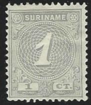 Suriname #17 Mint Lightly Hinged Single Stamp