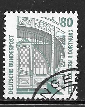 Germany 1528: 80pf Main entrance of the mine Zollern II, Dortmund, used, VF