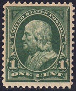 US Scott # 279 F-VF MNH (Watermark Confirmed)