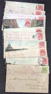 EDW1949SELL : NETHERLANDS 10 postcards c1910 Esperanto messages.