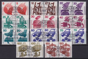 Berlin 1971 Mi#402-411 Pairs used CV€70.00 (BN1134)
