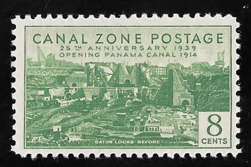 CANAL ZONE 126 8 cents 25th Anniversary Stamp Mint OG NH VF