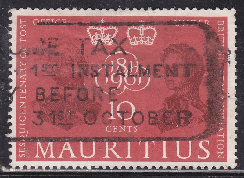 Mauritius 266 King George III & QEII 1961