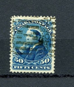 Canada #47 (CA163) Ottawa Printing 50¢ deep blue, Used, F-VF, CV$85.00